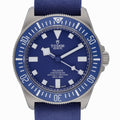 Tudor Fxd Marine Nationale MN 22 M25707B/22-0001 with blue dial and titanium case