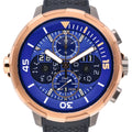 IWC AQUATIMER PERPETUAL CALENDAR IW379402 with blue dial and 18ct rose gold case