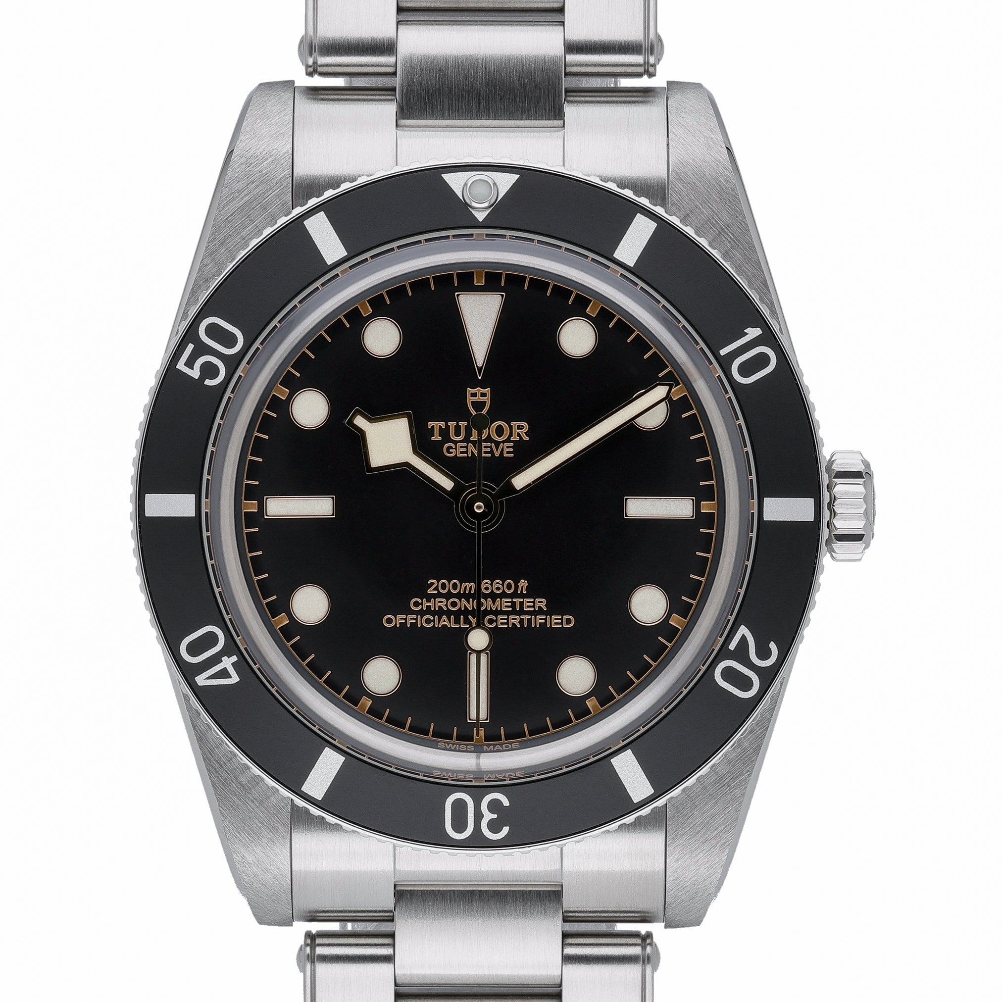 Tudor Black Bay 54 M79000N-0001 with black dial and steel case