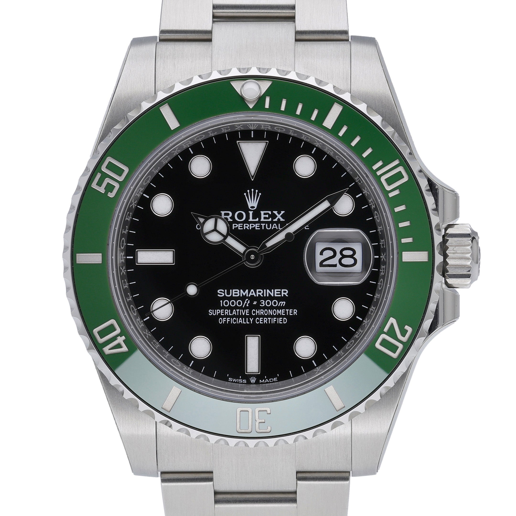Rolex Submariner 126610LV with black dial and oystersteel case