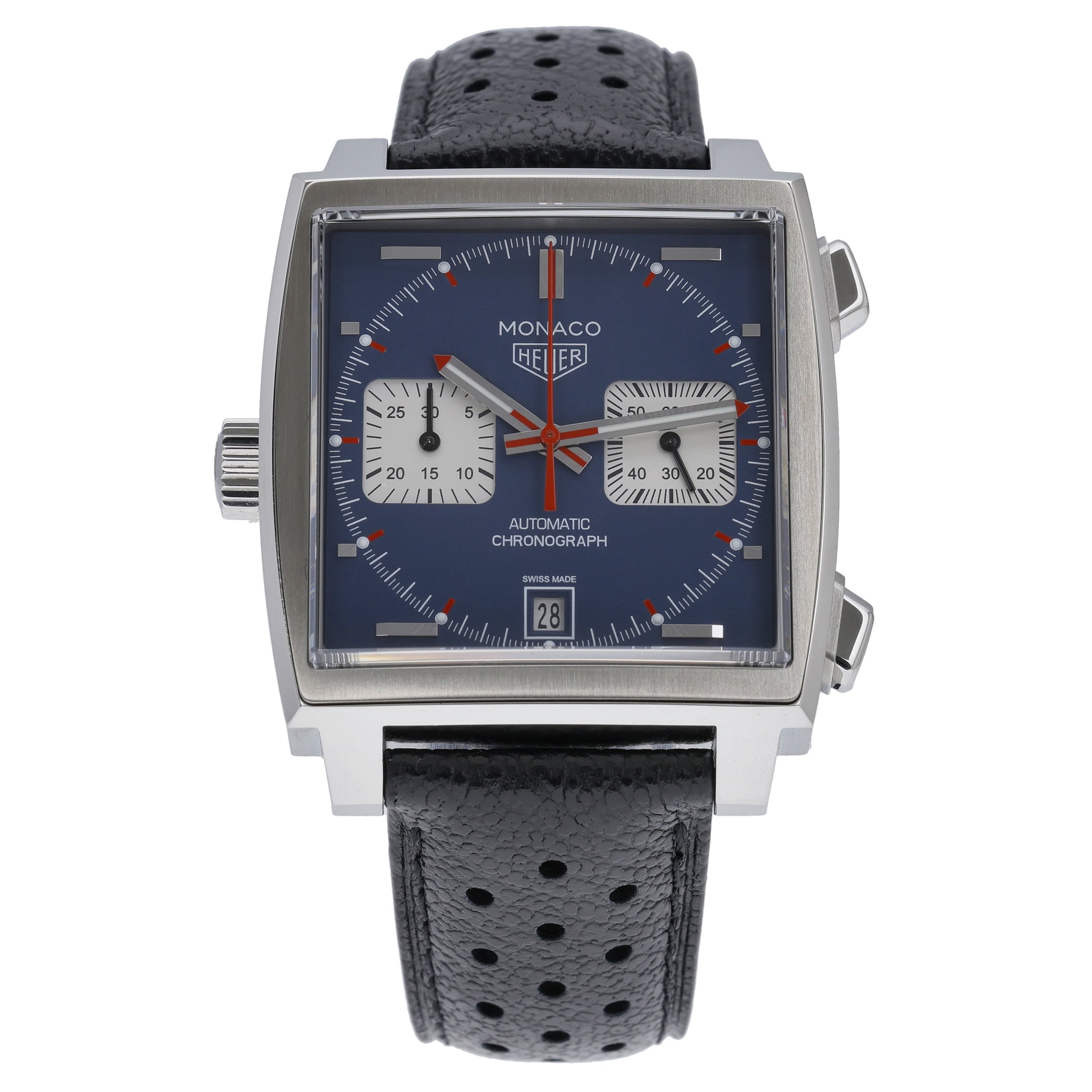 Tag Heuer Monaco CAW211P with blue dial and steel case - product image 3