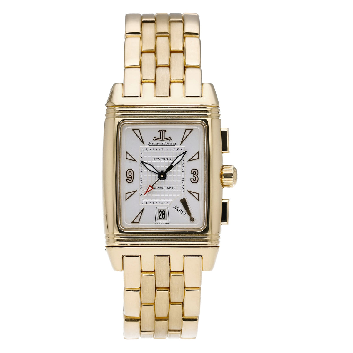 Jaeger-LeCoultre Gran Sport Chrono 295.1.59 with white dial and 18ct yellow gold case - product image 2