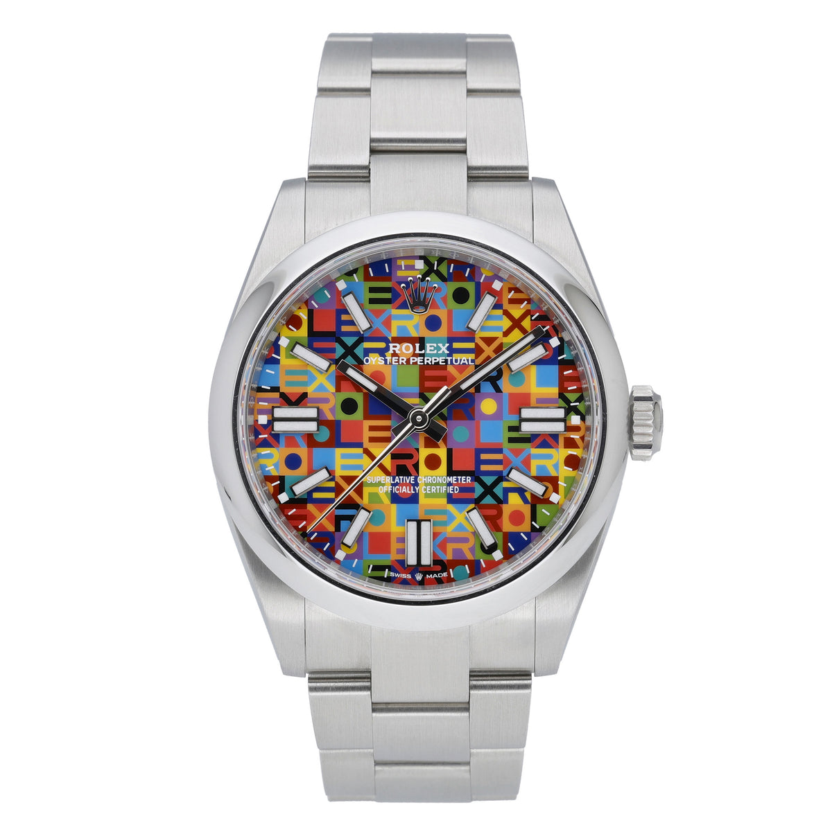 Rolex Rolex Oyster Perpetual 41 134300 with multicoloured jubilee motif dial and oystersteel case - product image 3