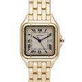 Cartier Panthère 887968 with white dial and 18ct yellow gold case