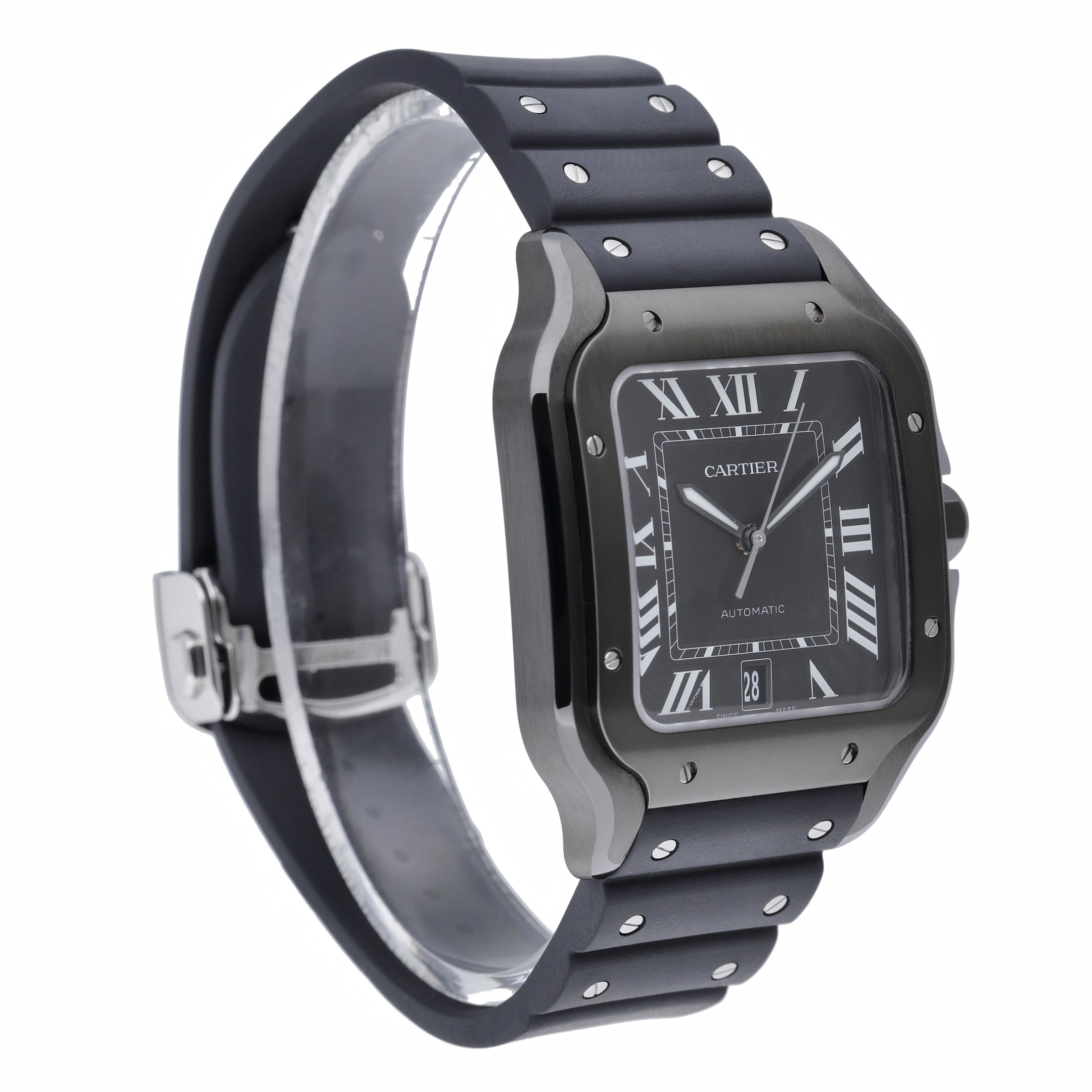 Cartier Santos De Cartier WSSA0039 with black dial and steel case - product image 4