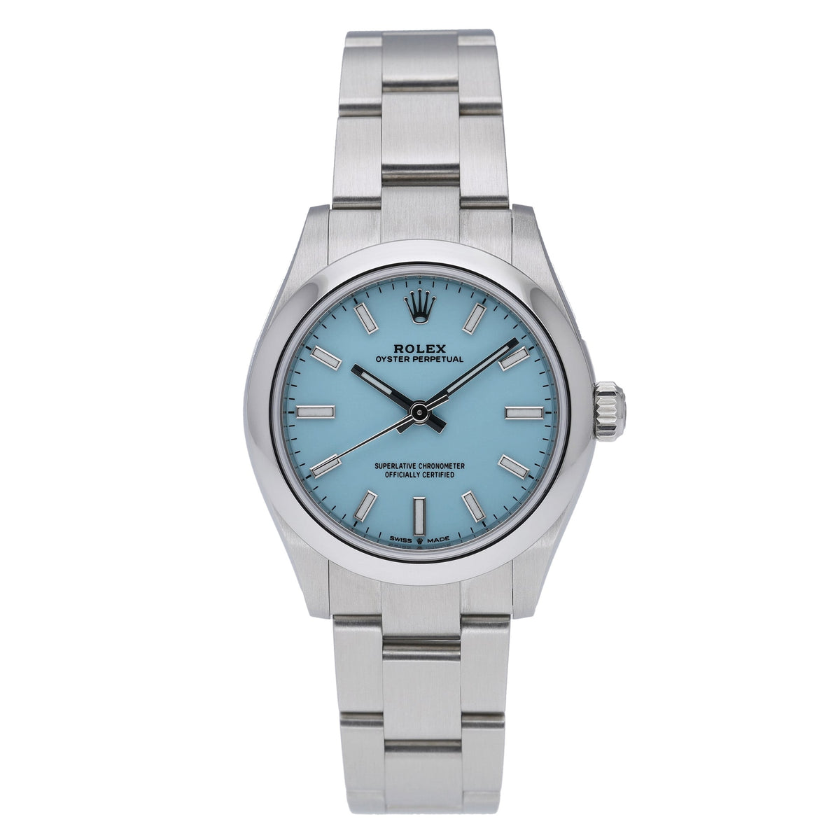 Rolex Oyster Perpetual 277200 with tiffany blue dial and oystersteel case - product image 2