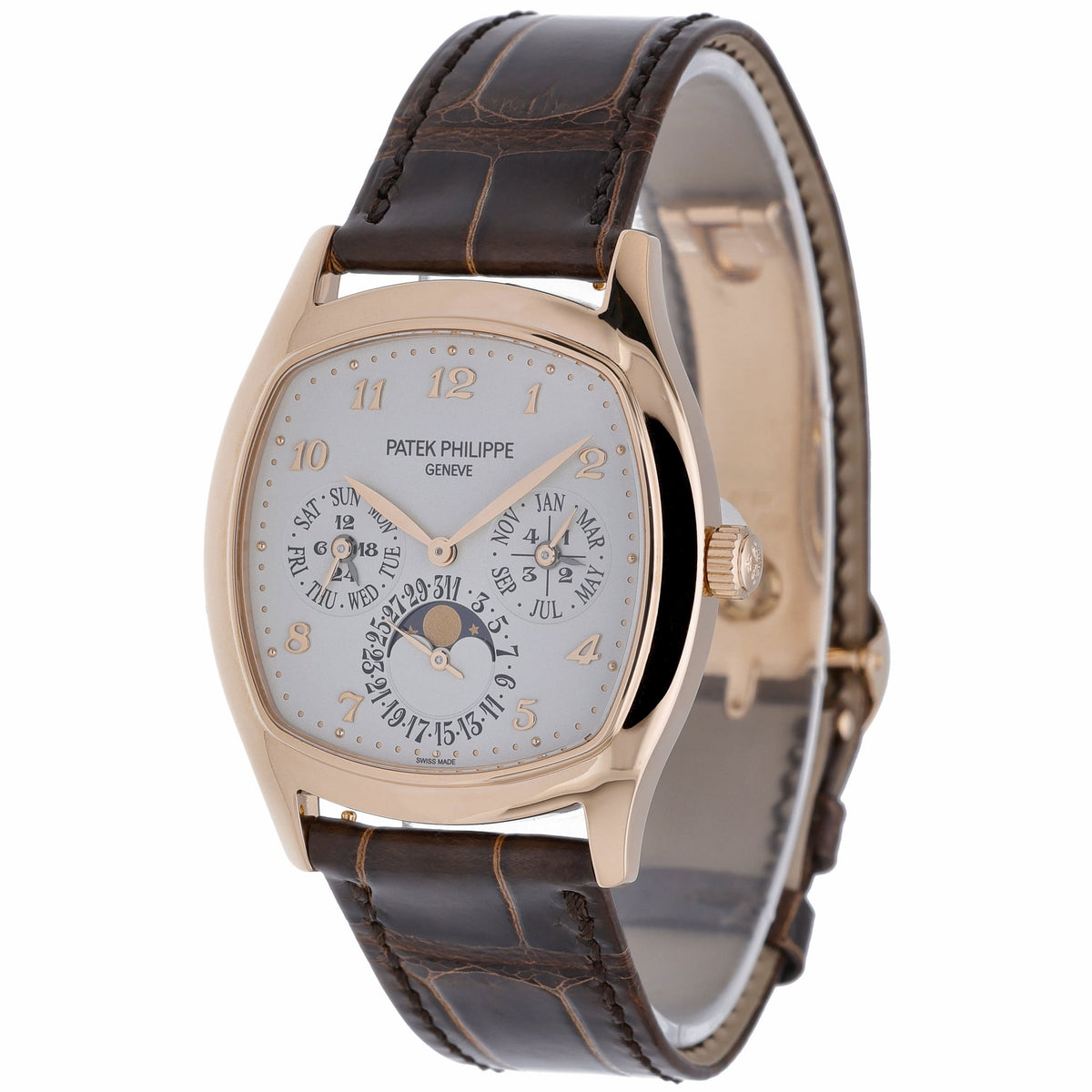 Patek Philippe Perpetual Calendar 5940R-001 with white dial and 18ct rose gold case - product image 3