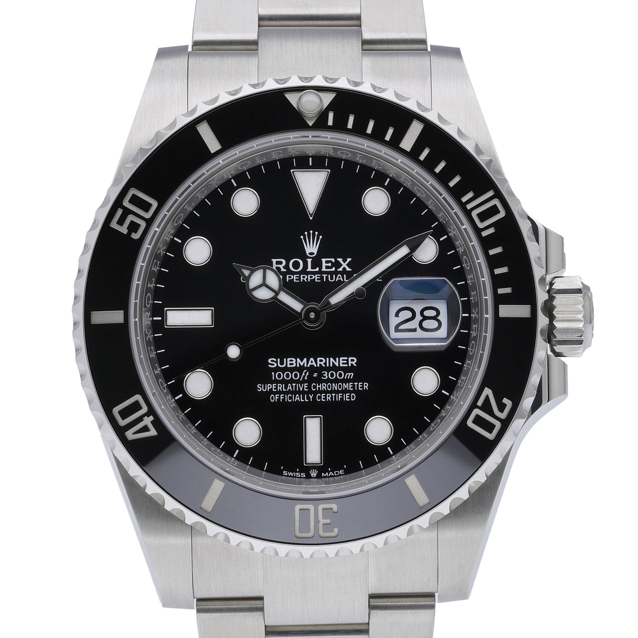 Rolex Submariner 126610LN with black dial and oystersteel case