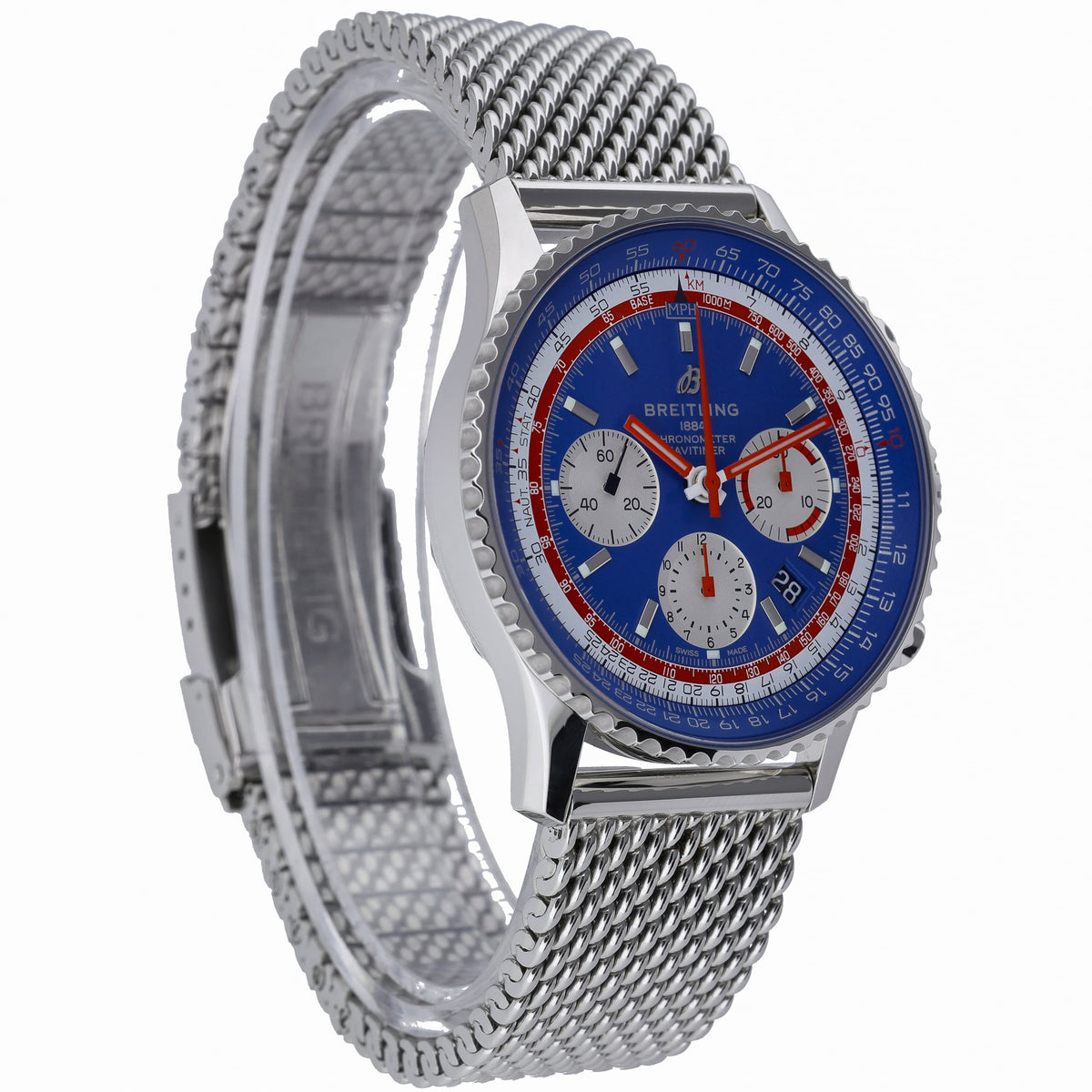 Breitling Pan Am AB01212B1C1A1 with blue dial and steel case - product image 4