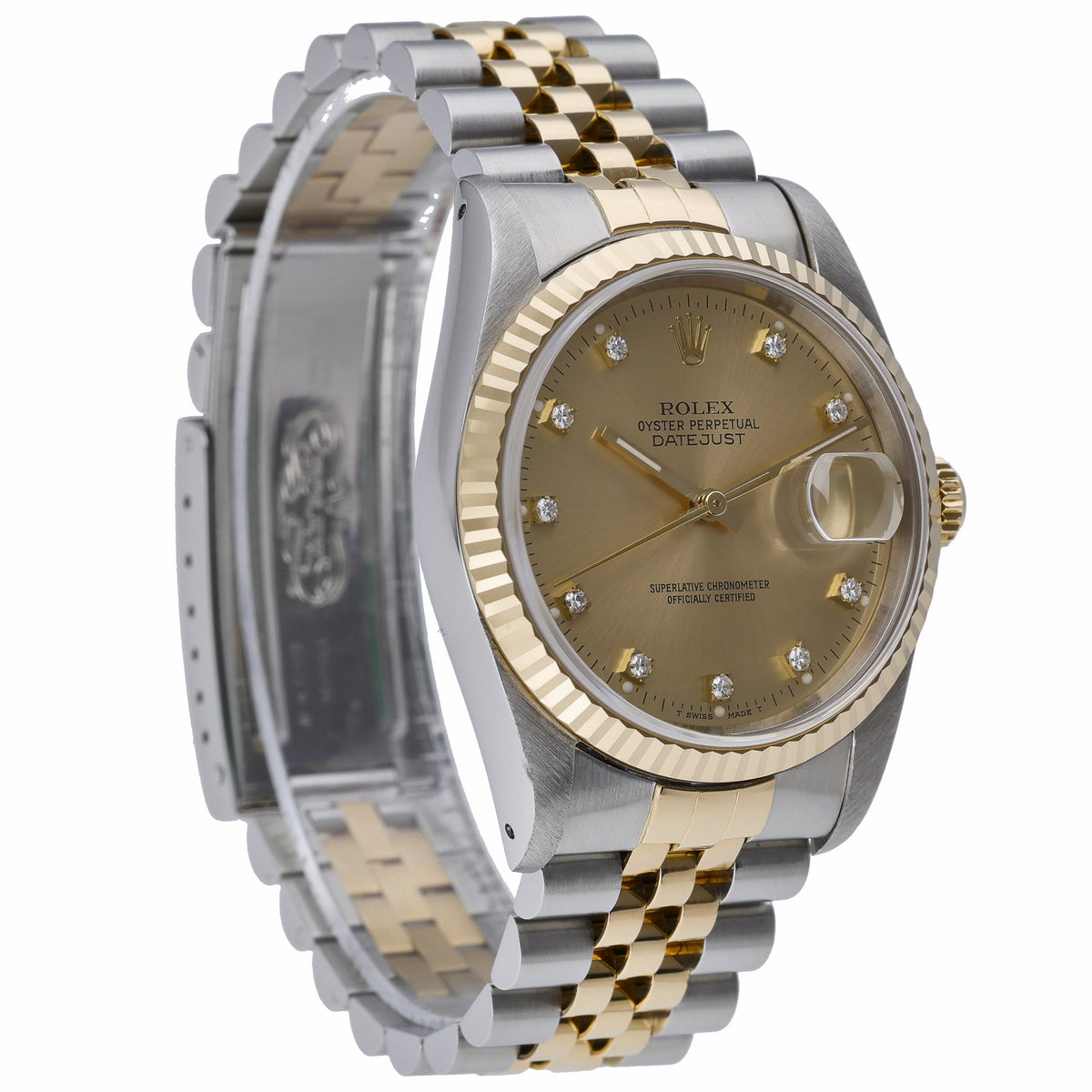 Rolex Datejust 36 16233 with champagne dial and steel & yellow gold case - product image 4