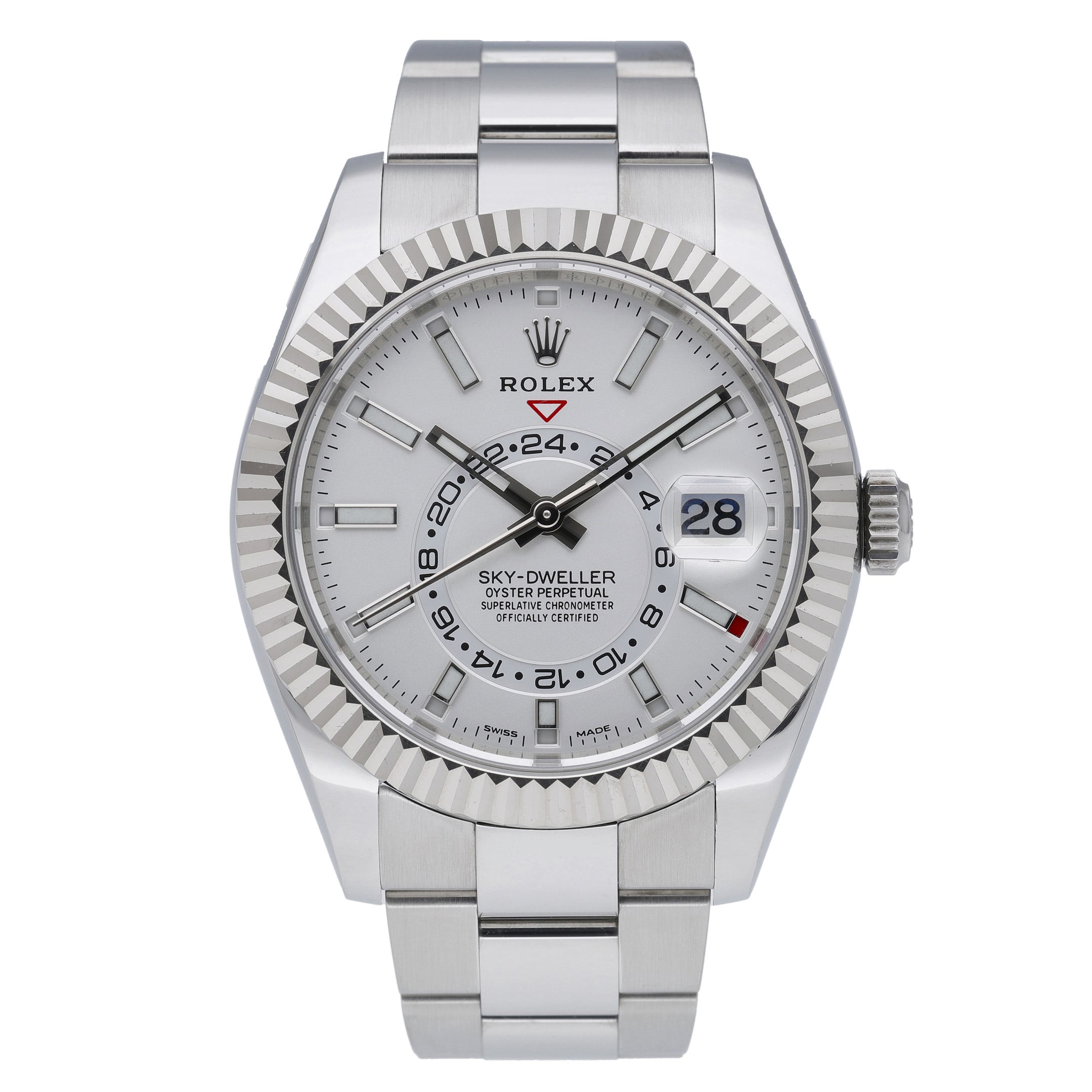Rolex Sky-Dweller 326934 with white dial and steel & white gold case - product image 2
