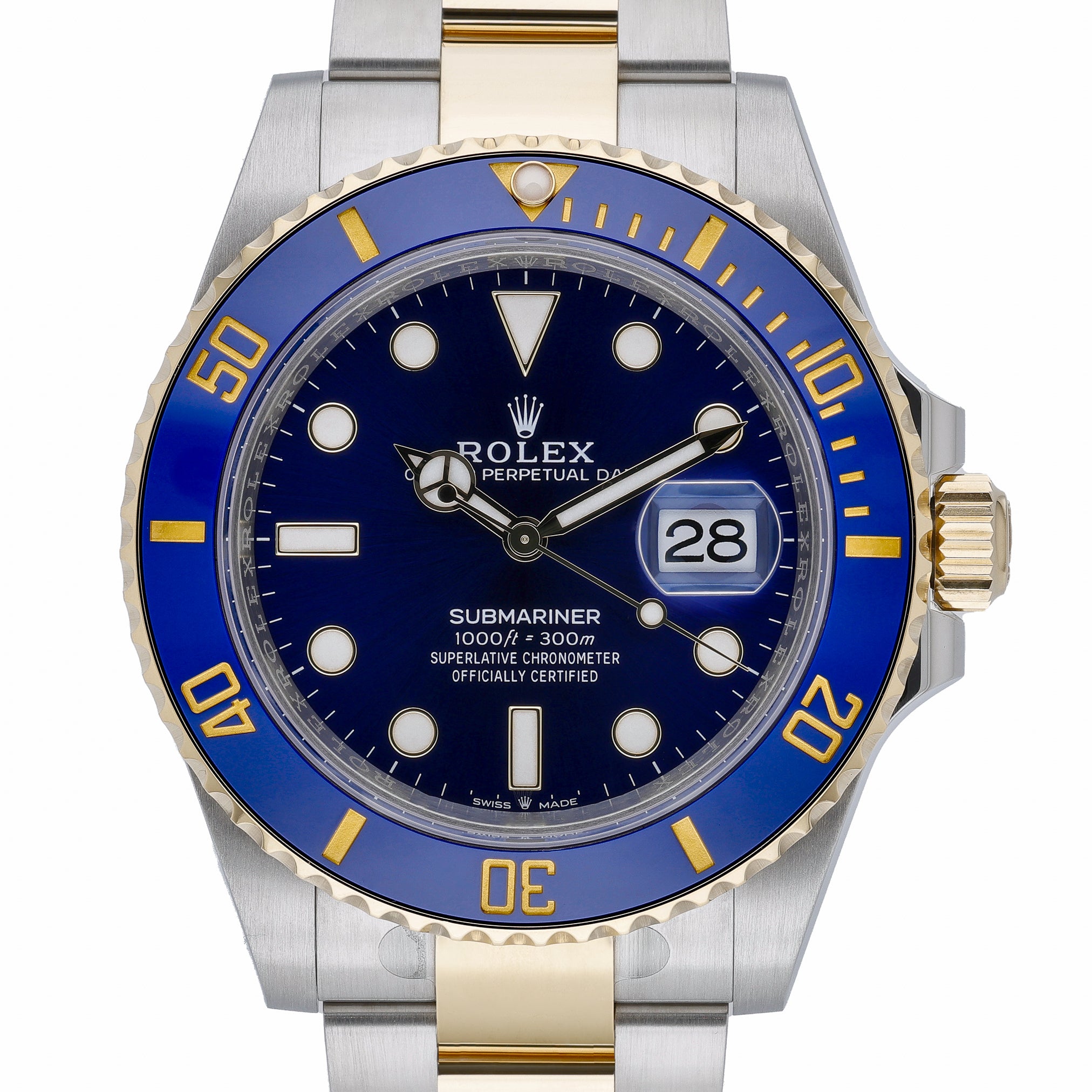 Rolex Submariner 126613LB with blue dial and steel & yellow gold case
