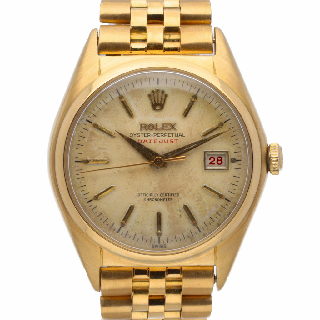 Rolex Datejust 5030 with cream dial and 18ct yellow gold case