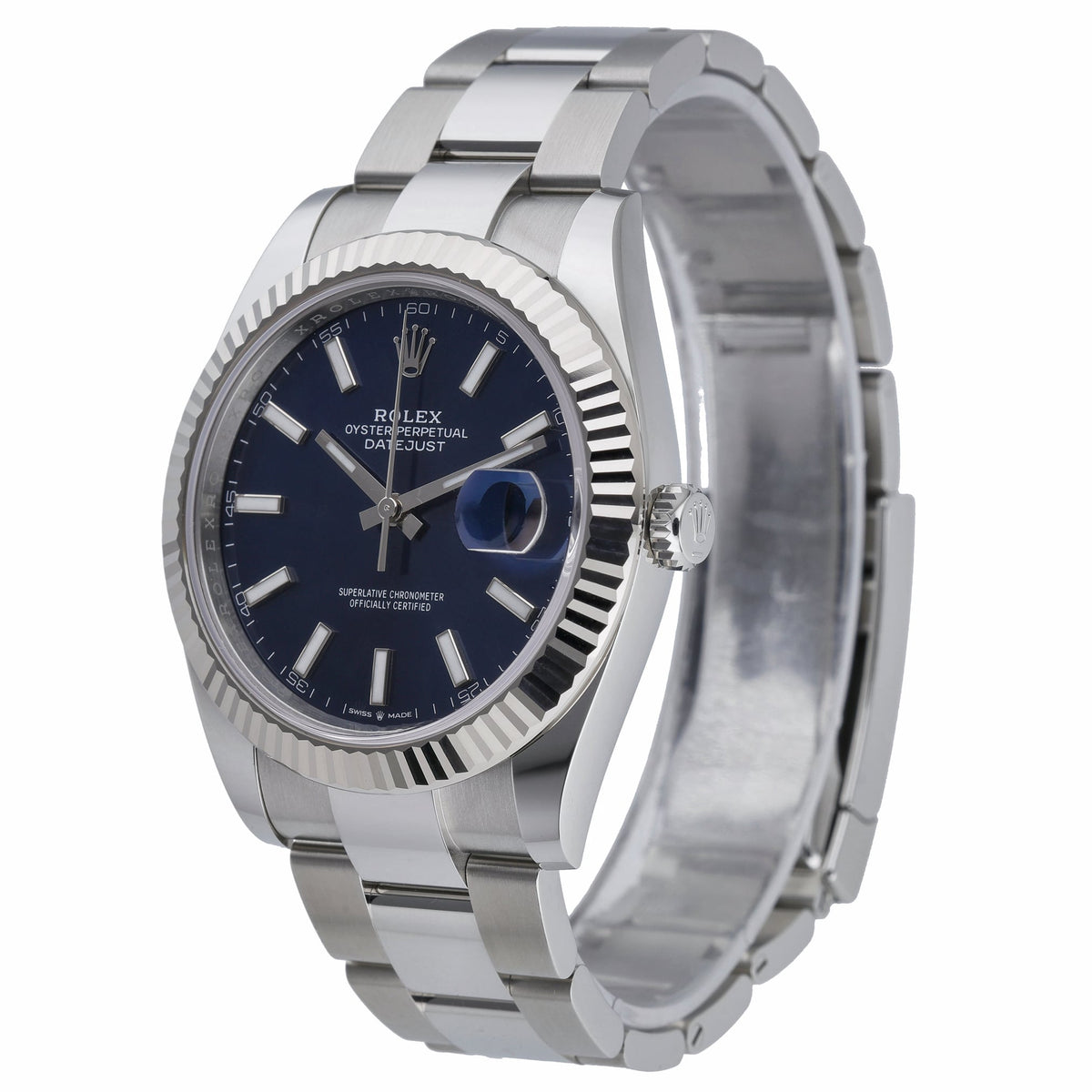 Rolex Datejust 41 126334 with blue dial and steel & white gold case - product image 3
