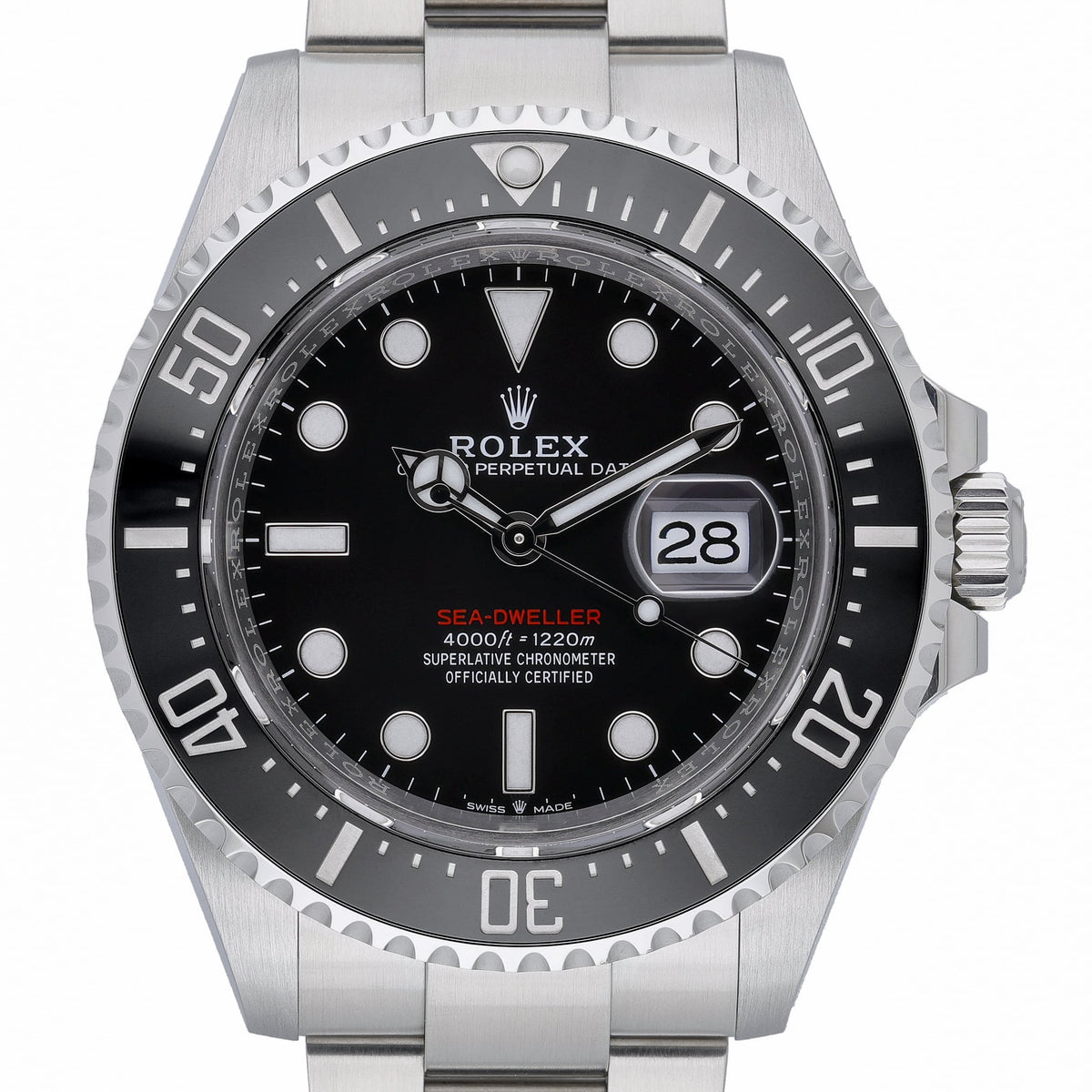 Rolex Sea-Dweller 126600 with black dial and oystersteel case