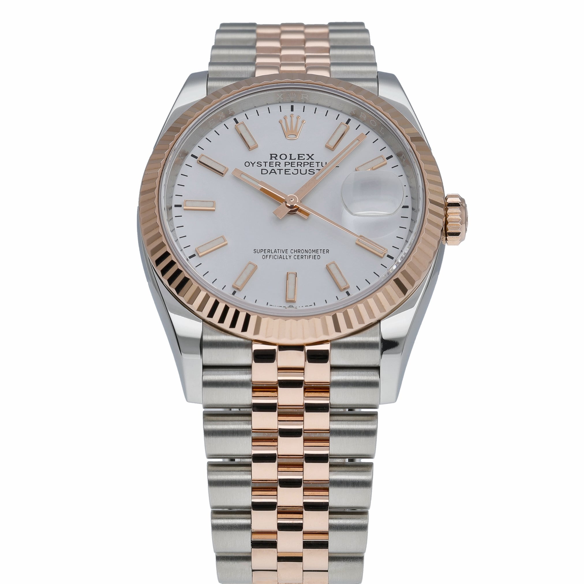 Rolex Datejust 36 126231 with white dial and steel & rose gold case - product image 2