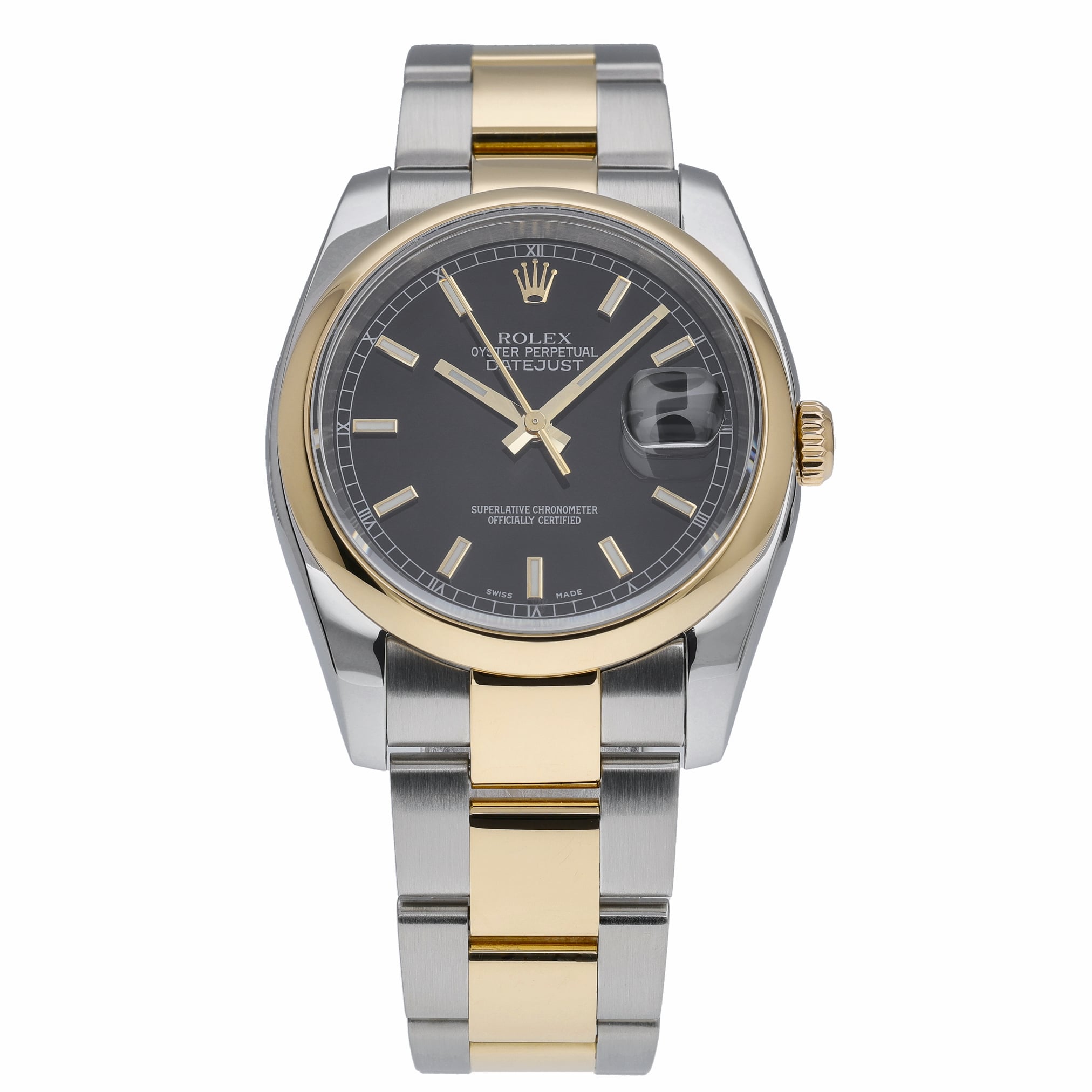 Rolex Datejust 36 116203 with black dial and steel & yellow gold case - product image 2