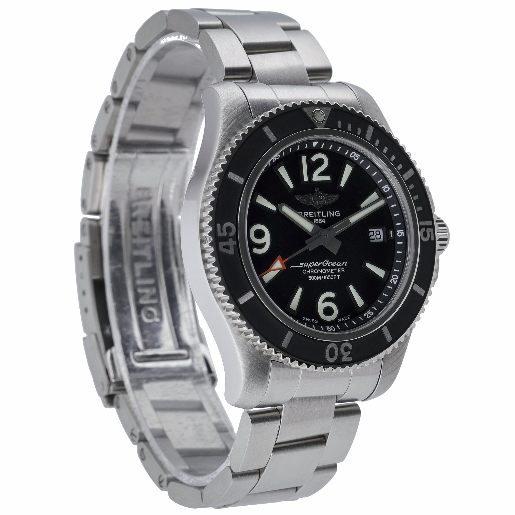 Breitling SuperOcean II Automatic 42 A17366021B1A1 with black dial and steel case - product image 4