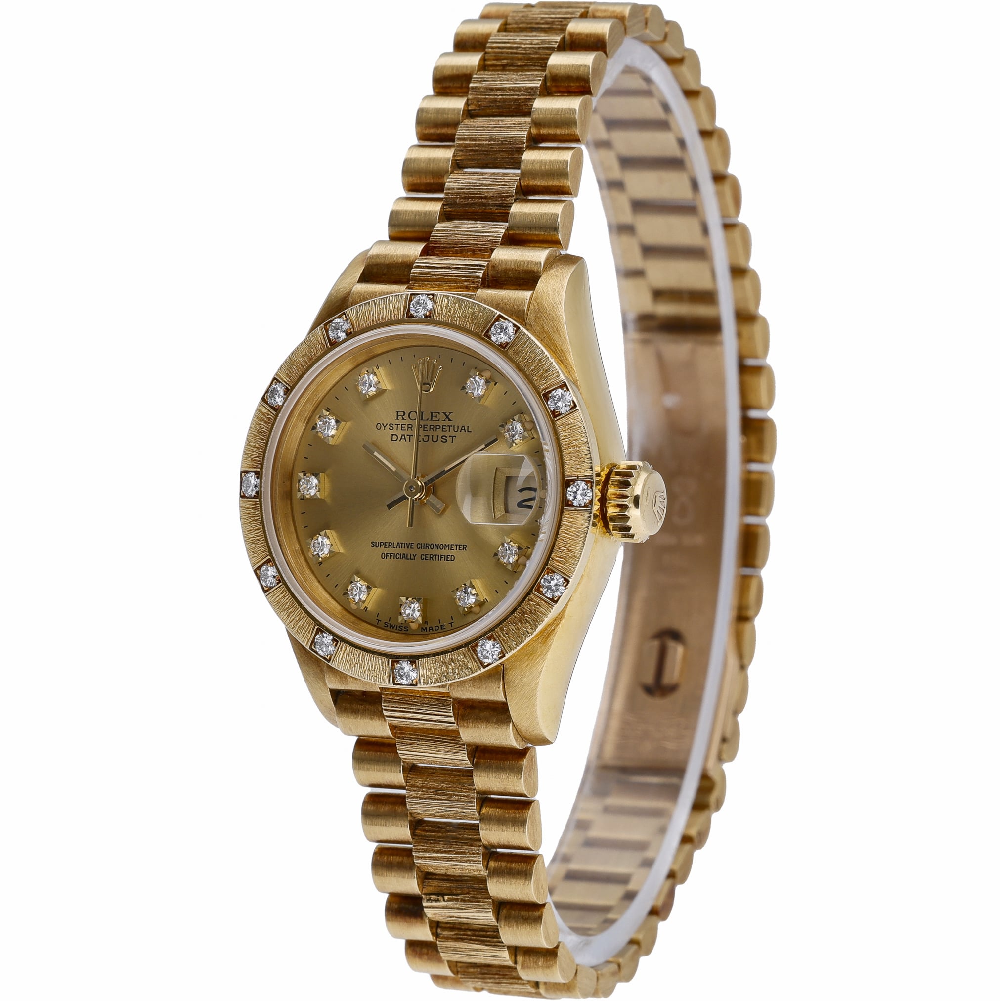 Rolex Datejust 69288 with champagne dial and 18ct yellow gold case - product image 3