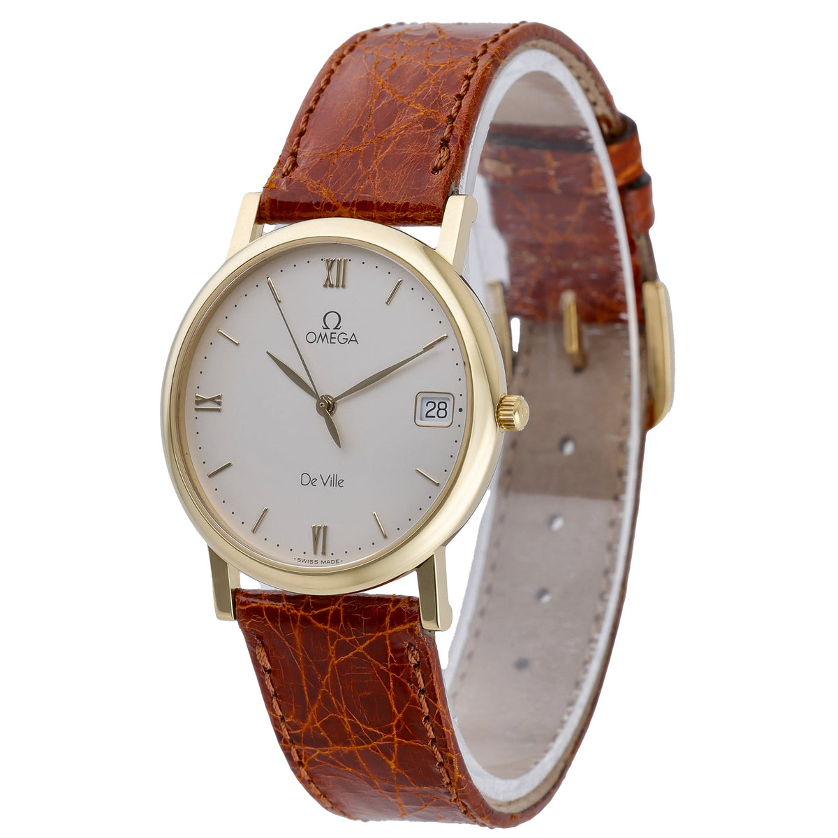Omega De Ville 55319004 with silver dial and 18ct yellow gold case - product image 3