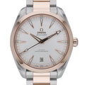 Omega Aqua Terra 150 M 220.20.41.21.02.001 with silver dial and steel & rose gold case