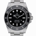 Rolex Submariner 124060 with black dial and oystersteel case