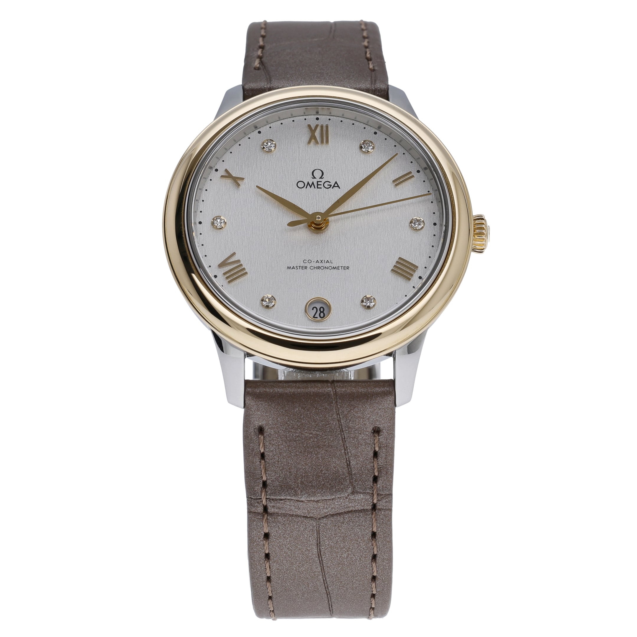 Omega De Ville Prestige 434.23.34.20.52.002 with silver dial and steel & yellow gold case - product image 3