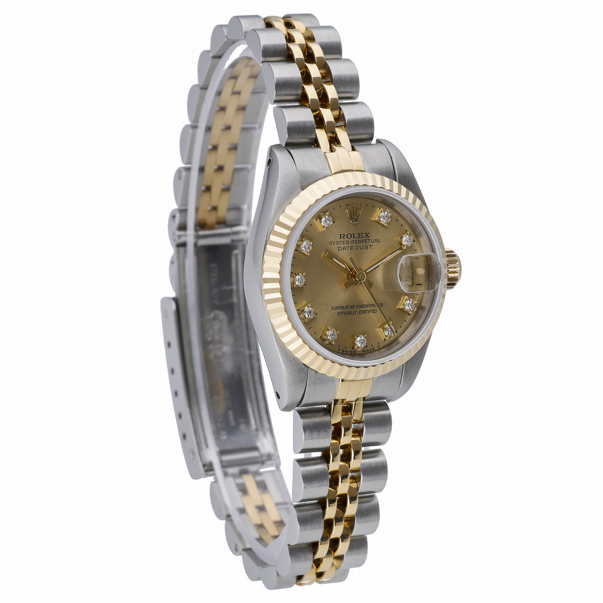 Rolex Datejust 26 69173 with champagne dial and steel & yellow gold case - product image 4