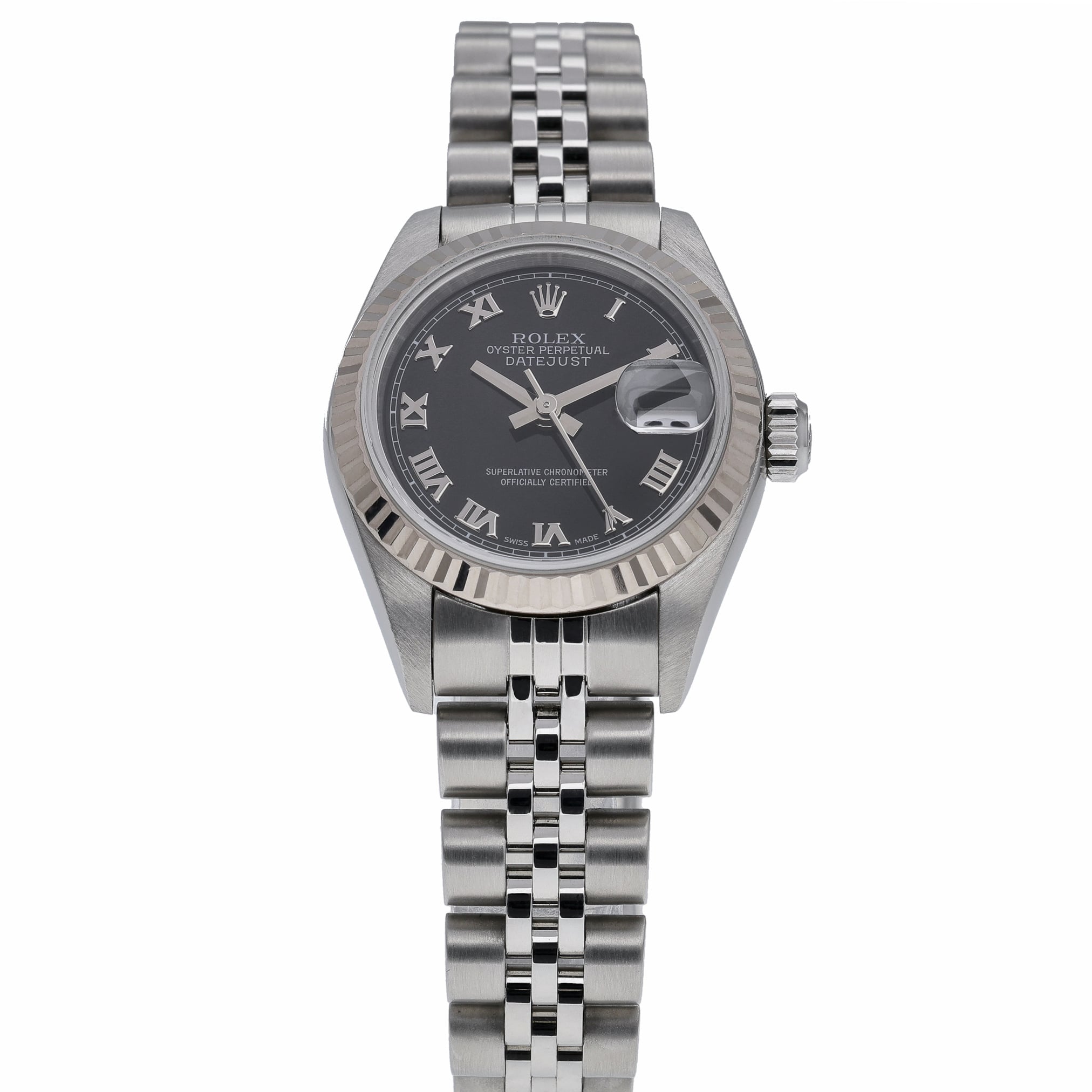 Rolex Datejust 79174 with black dial and steel & white gold case - product image 2
