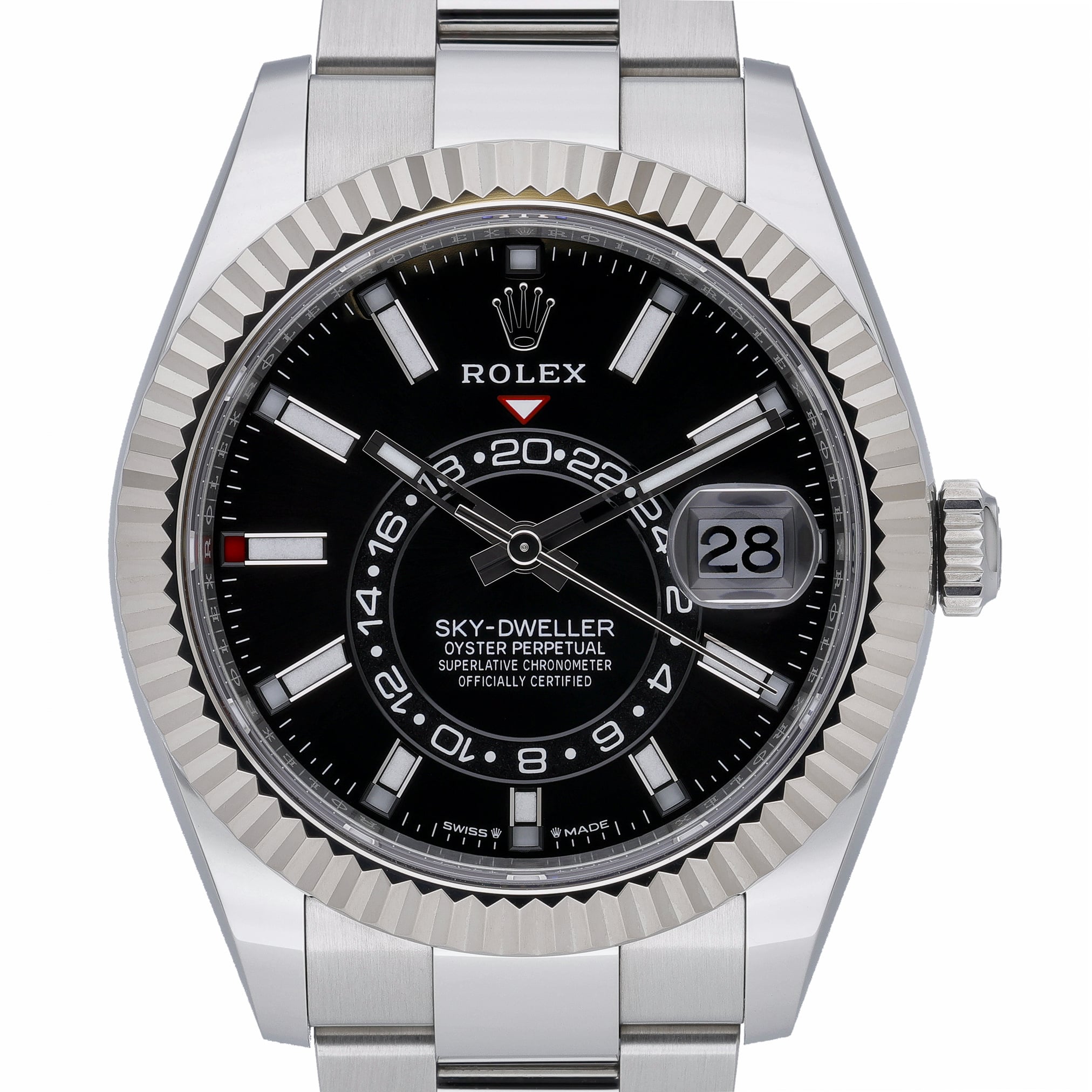 Rolex Sky-Dweller 336934 with black dial and steel & white gold case