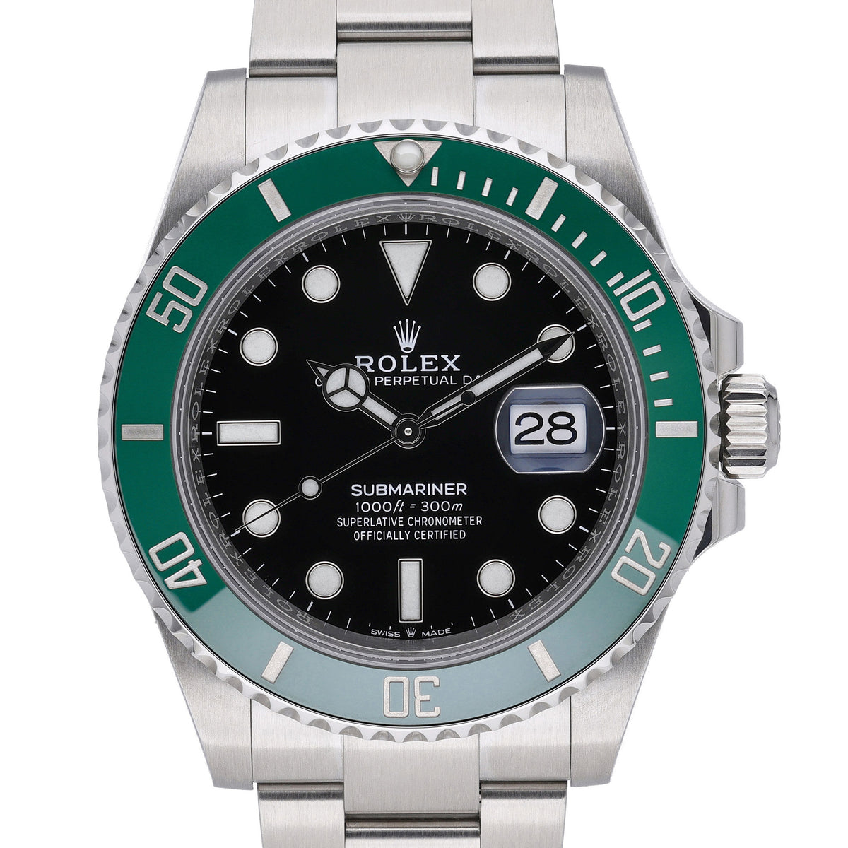 Rolex Submariner 126610LV with black dial and oystersteel case