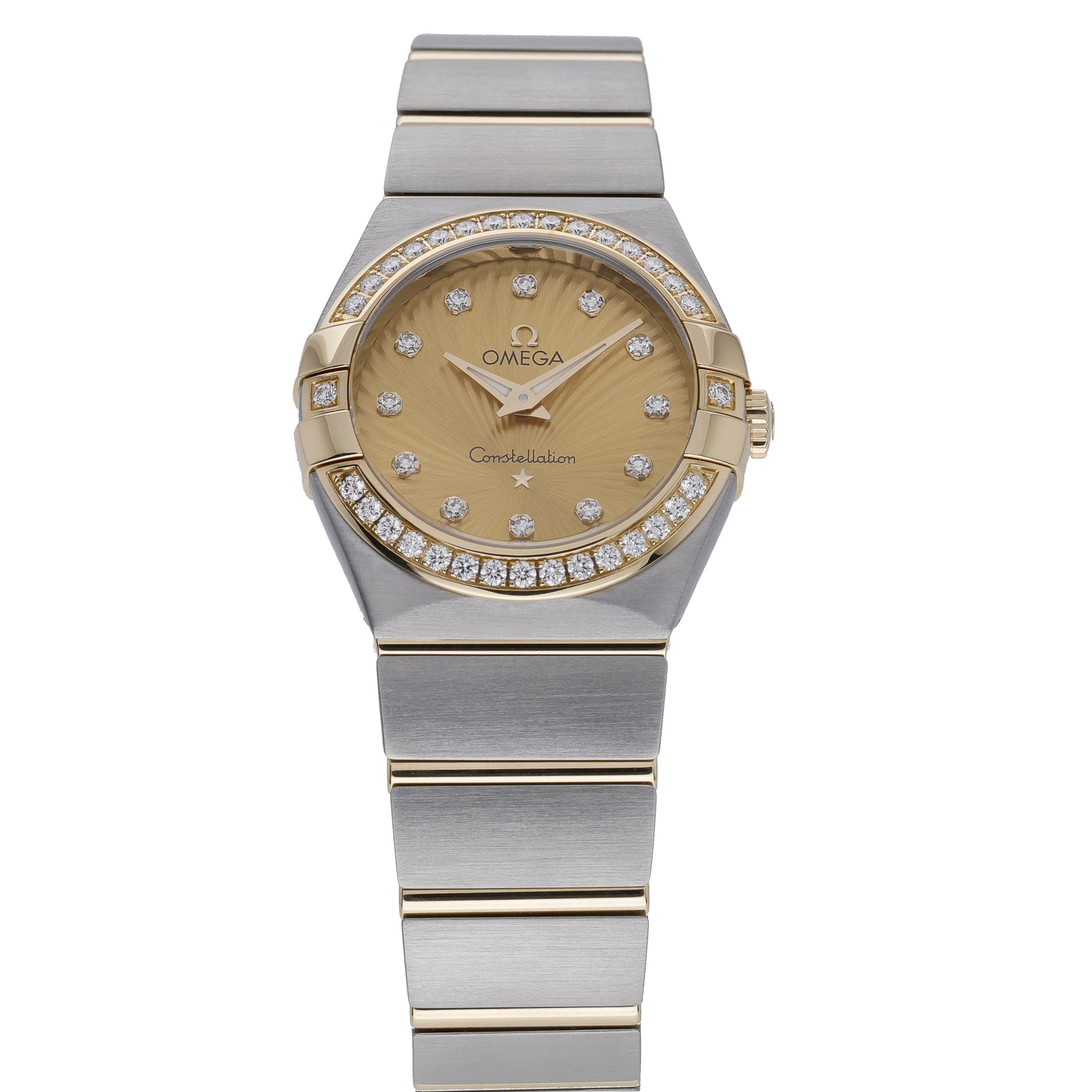 Omega Constellation 131.25.28.60.58.001 with champagne dial and steel & yellow gold case - product image 2