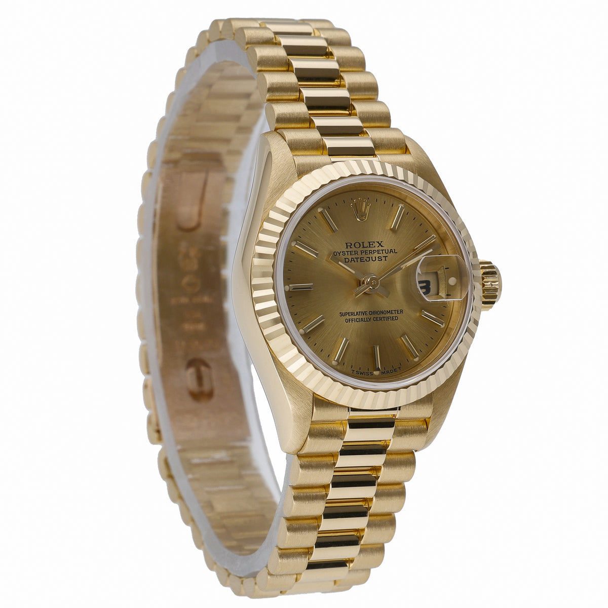 Rolex Datejust 69178 with champagne dial and 18ct yellow gold case - product image 3