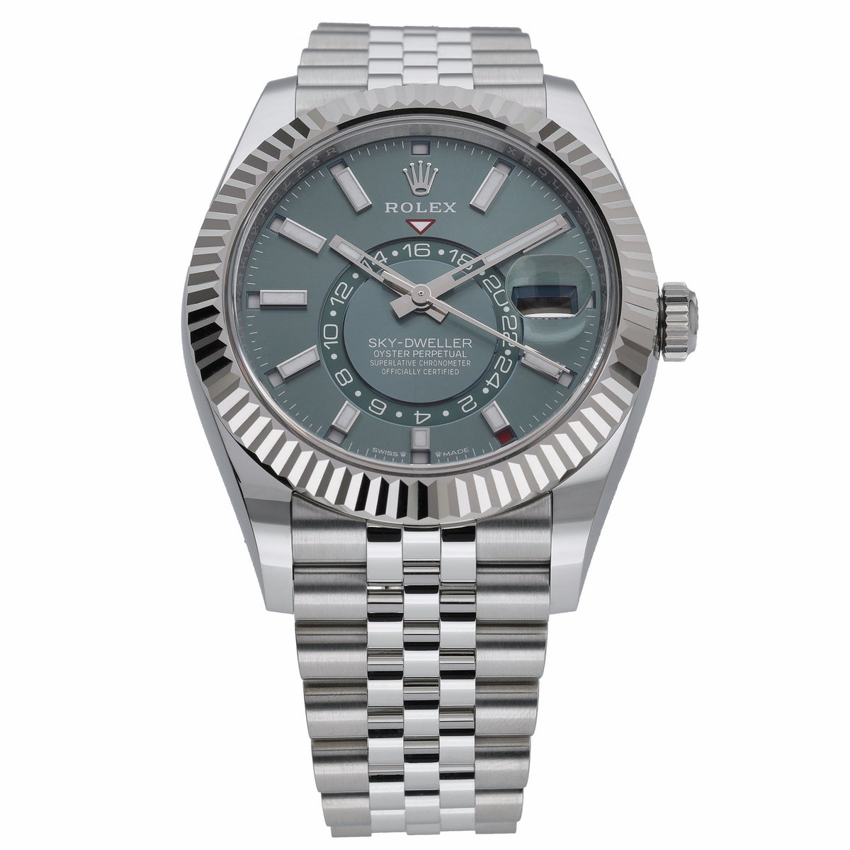 Rolex Sky-Dweller 336934 with green dial and steel & white gold case - product image 2