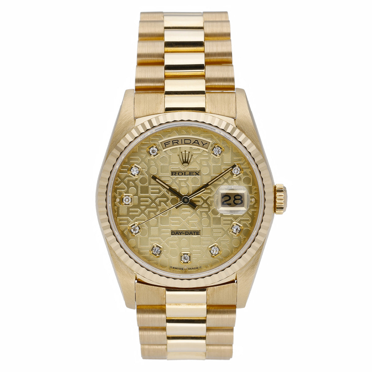 Rolex Day-Date 18238 with jubilee dial and 18ct yellow gold case - product image 2