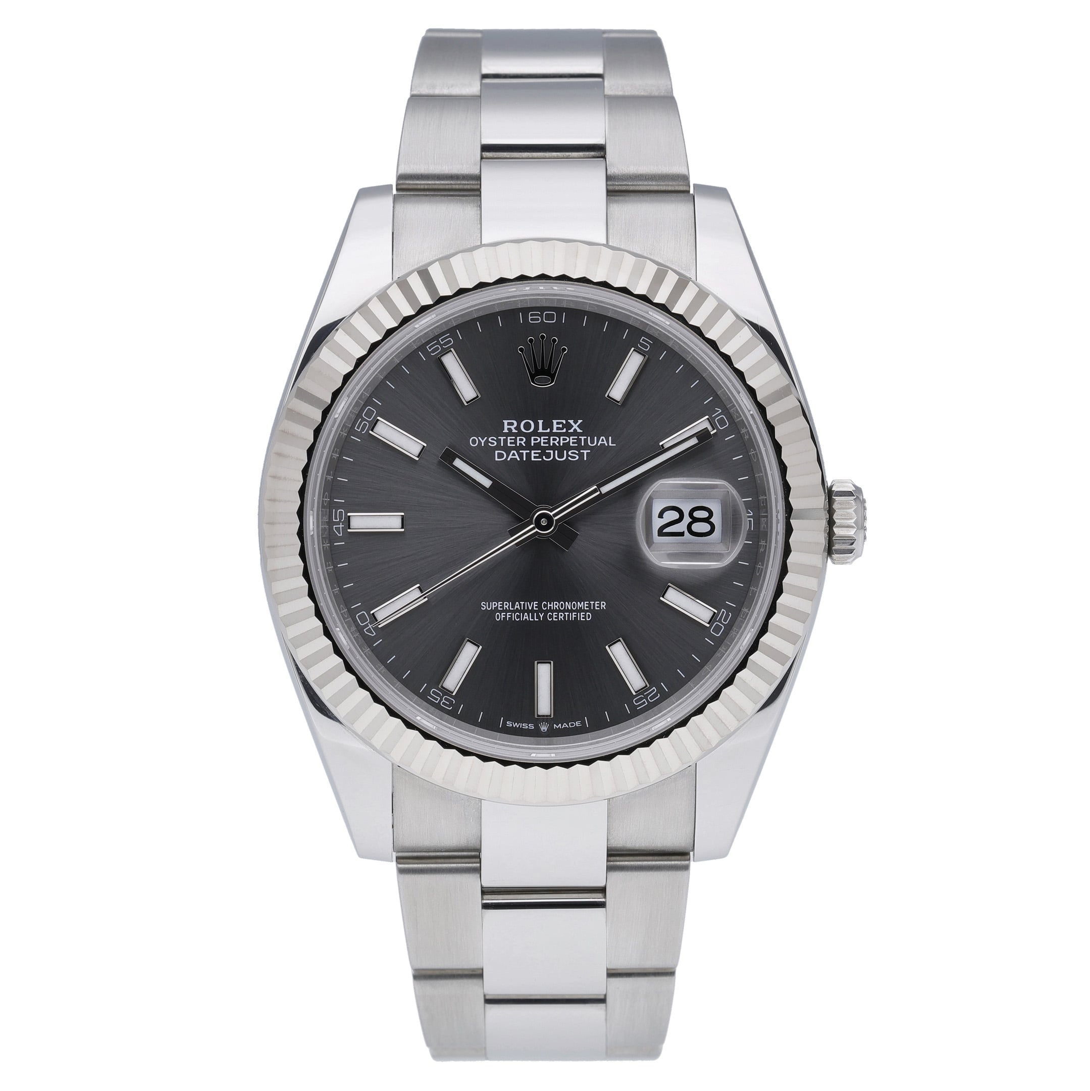 Rolex Datejust 41 126334 with grey roman numeral dial and steel & white gold case - product image 2