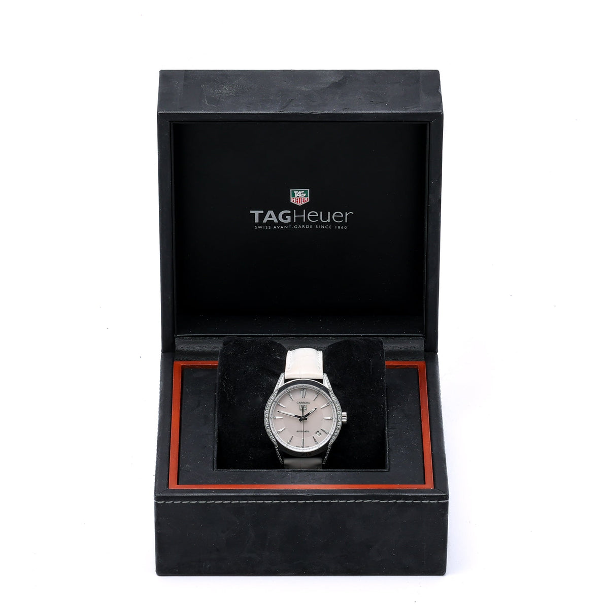 Tag Heuer Carrera Ladies WV2212 with mother of pearl dial and steel case