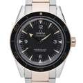 Omega Seamaster 300 233.20.41.21.01.001 with black dial and steel & rose gold case
