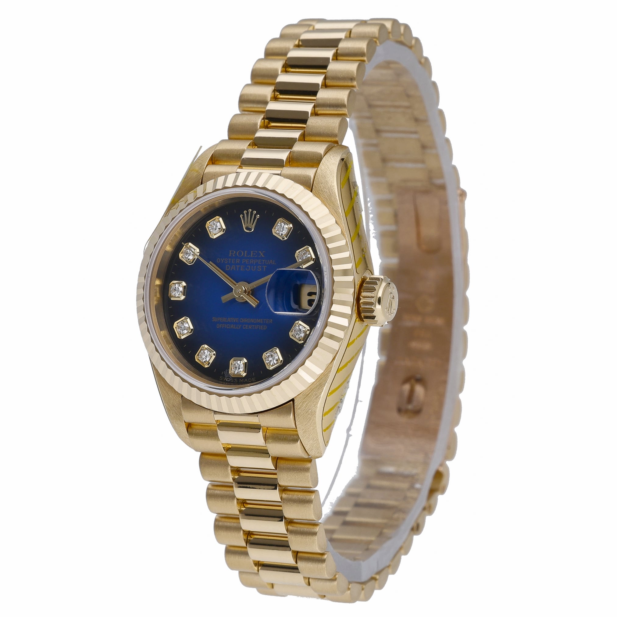 Rolex Datejust 69178 with blue ombré dial and 18ct yellow gold case - product image 3