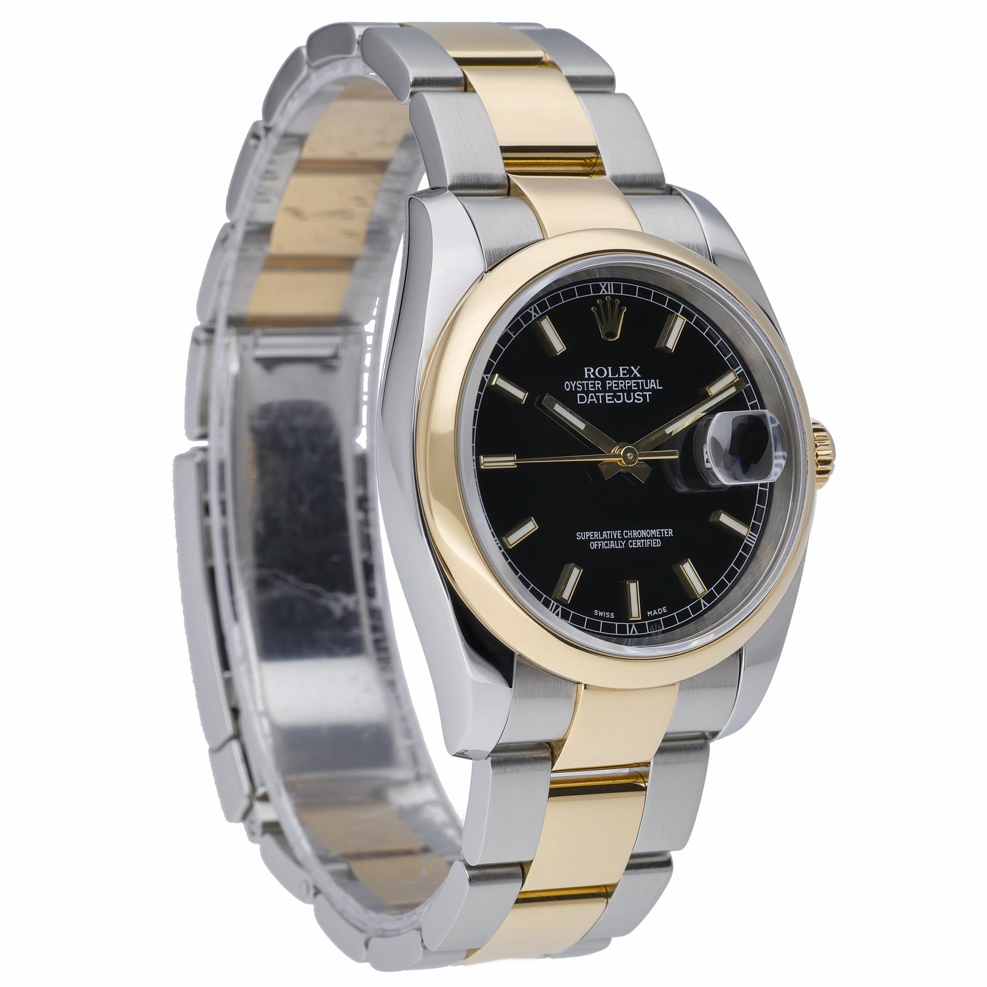 Rolex Datejust 36 116203 with black dial and steel & yellow gold case - product image 4