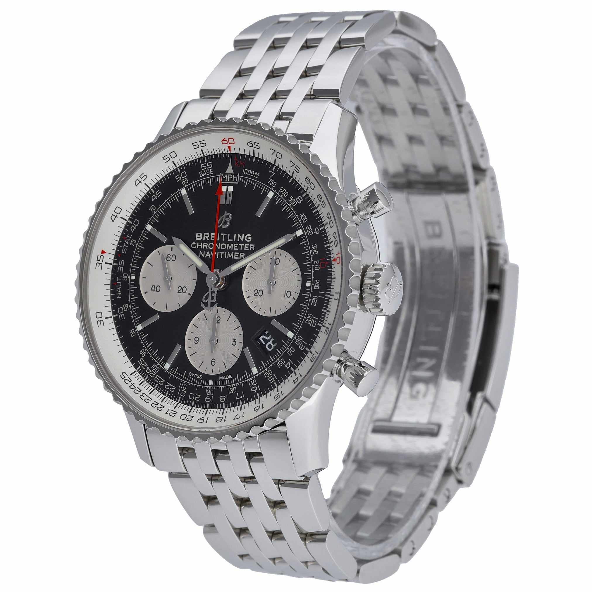 Breitling Navitimer B01 Chronograph 43 AB0121 with black dial and steel case - product image 3