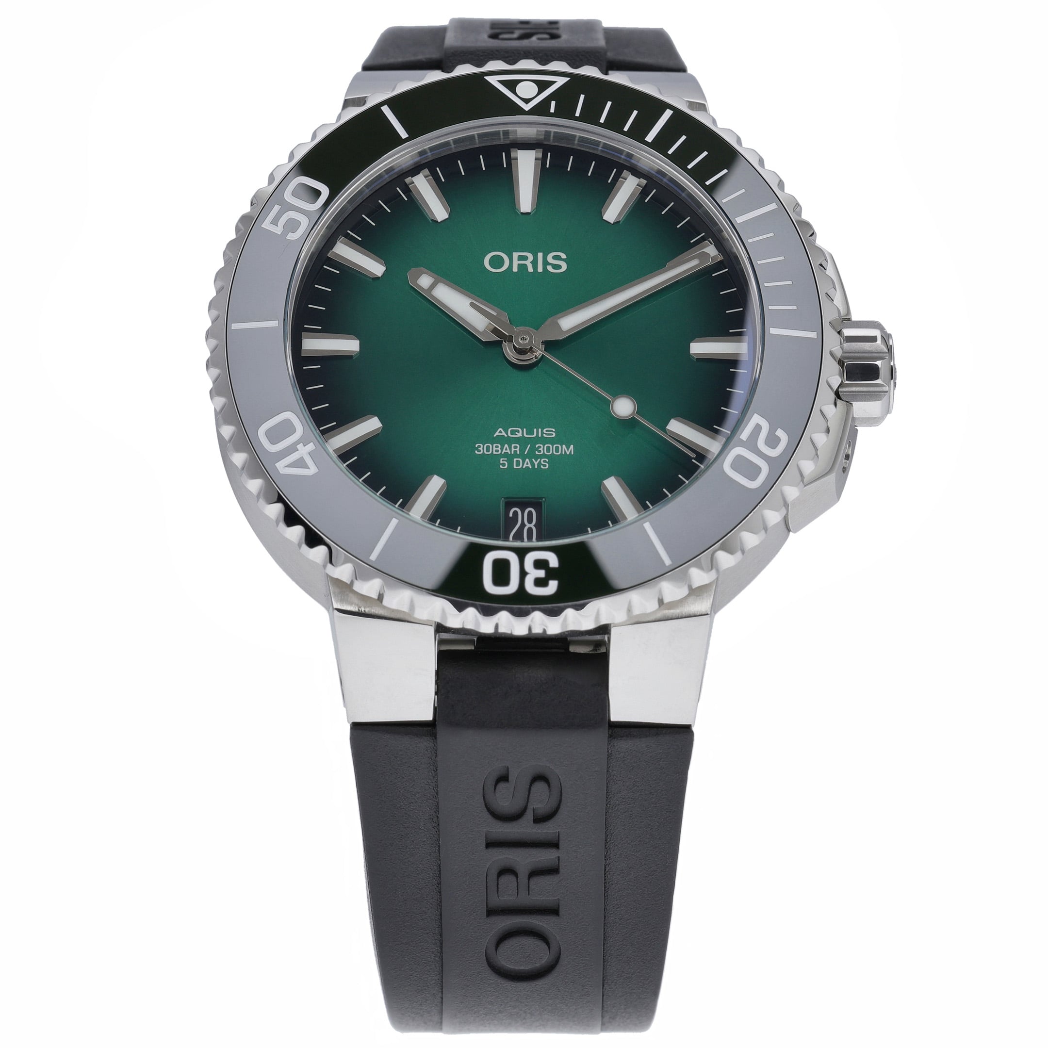 Oris Aquis Date 01 400 7769 4157 07 4 22 74FC with green dial and steel case - product image 3