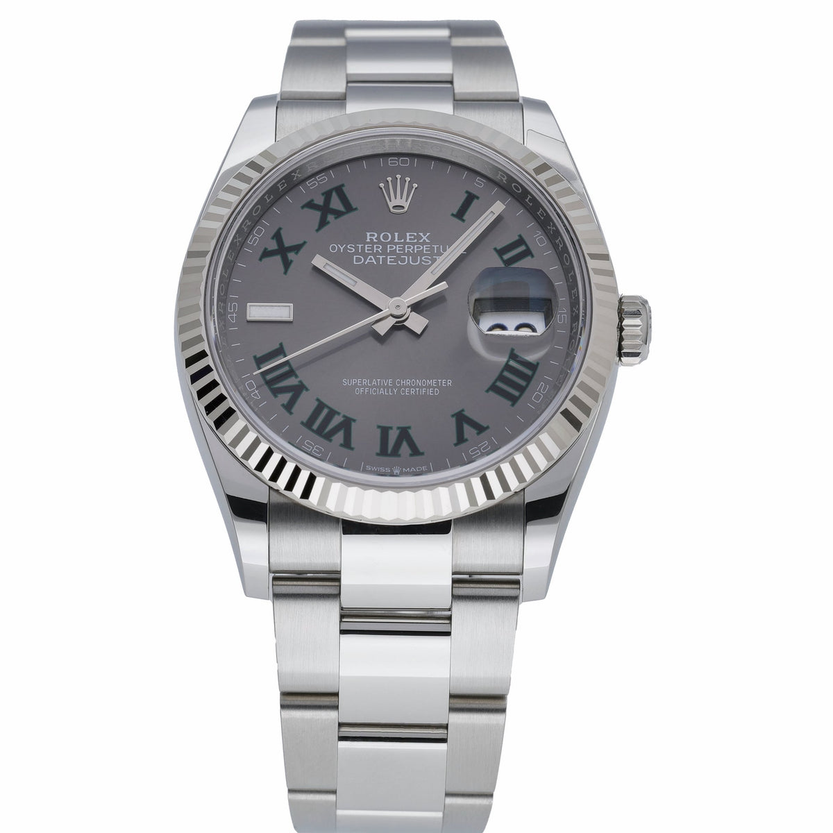 Rolex Datejust 36 126234 with slate dial and steel & white gold case - product image 2