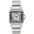 Cartier Santos 166930 with white dial and steel & yellow gold case