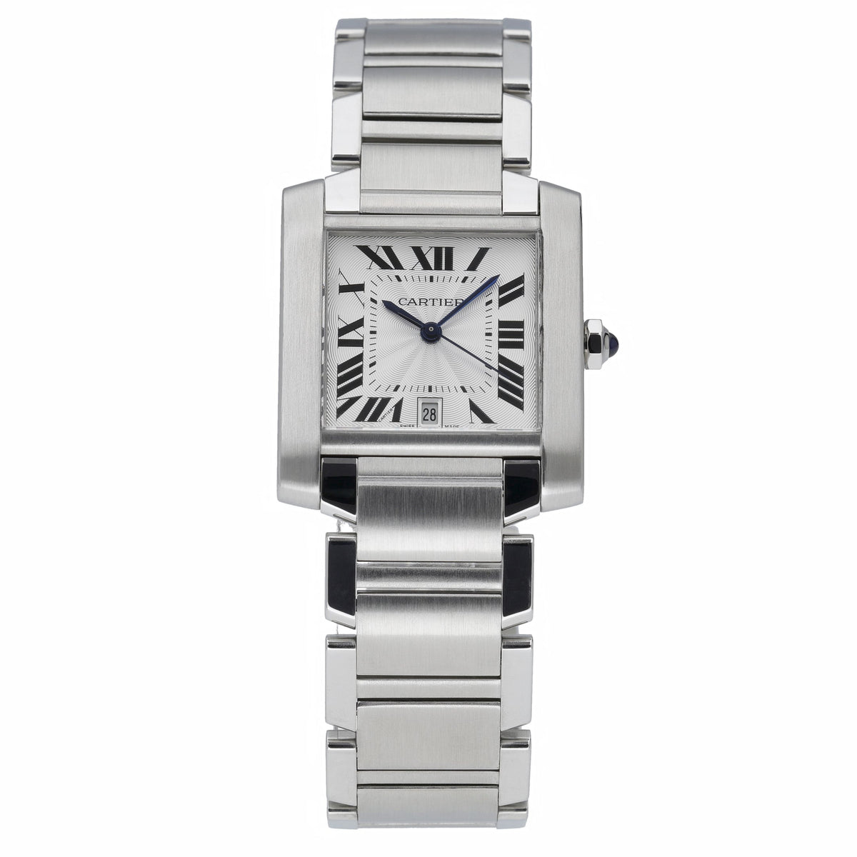 Cartier Tank Francaise 2302 with white dial and steel case - product image 3