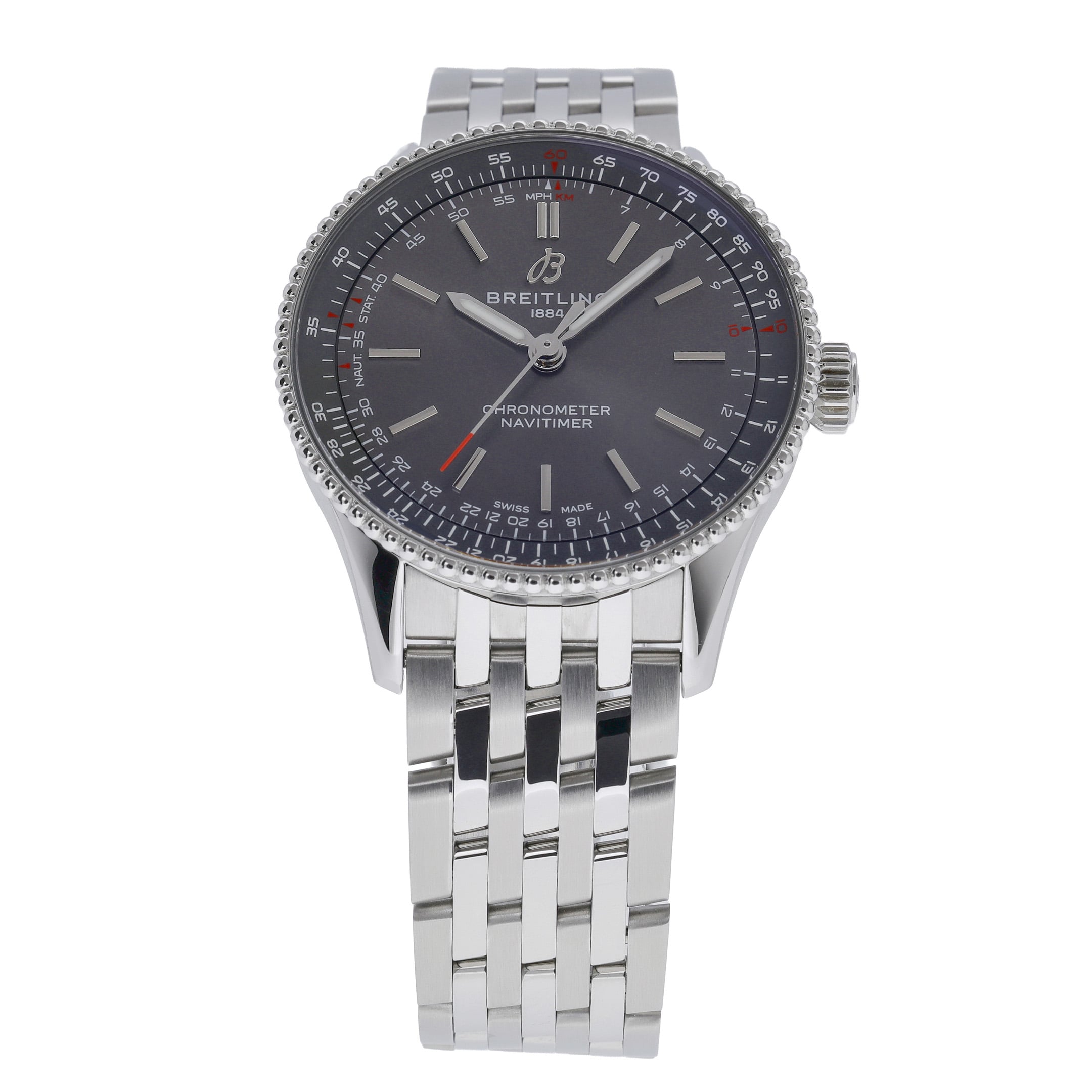 Breitling Automatic 36 A17327 with grey dial and steel case - product image 3