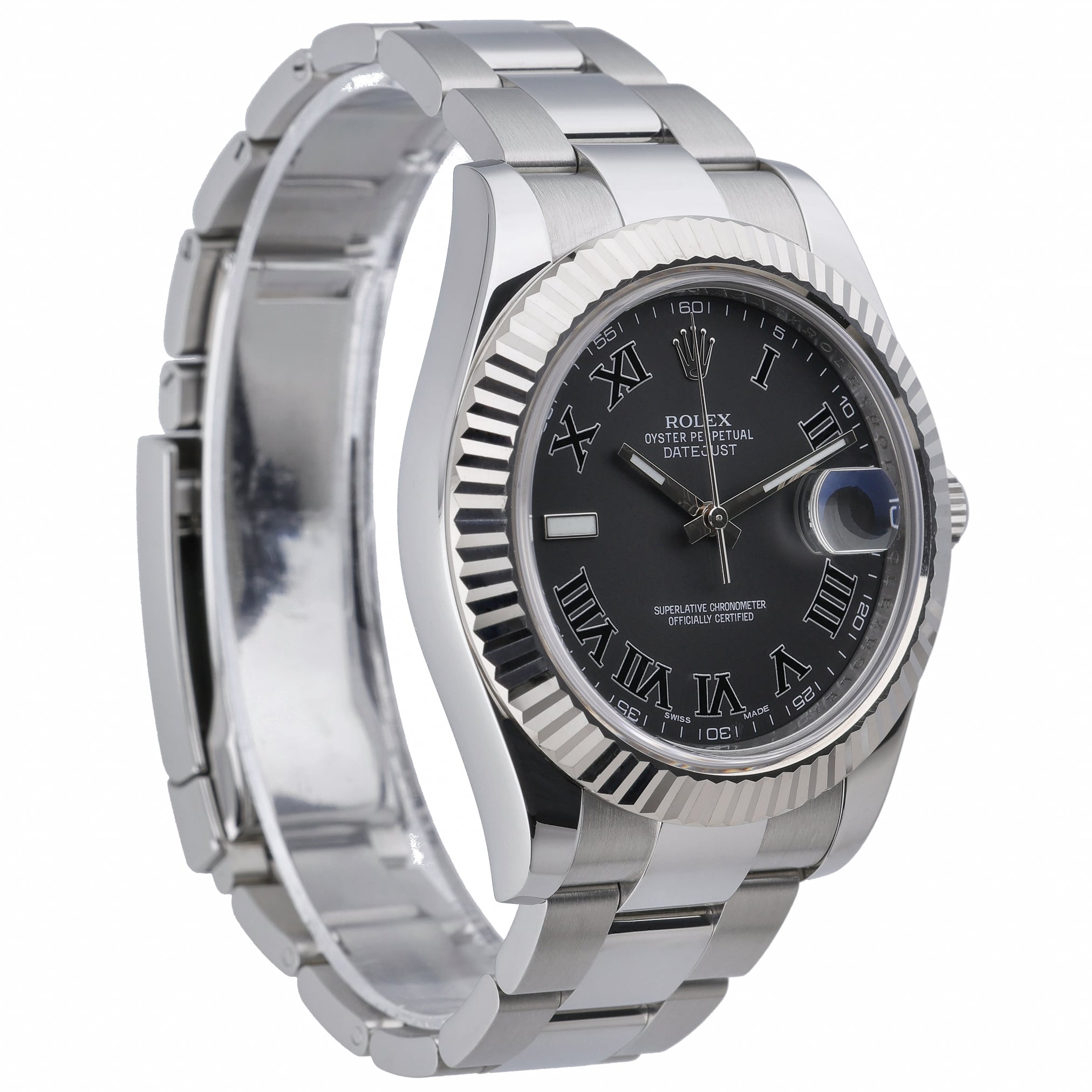 Rolex Datejust II 116334 with grey dial and steel & white gold case - product image 4
