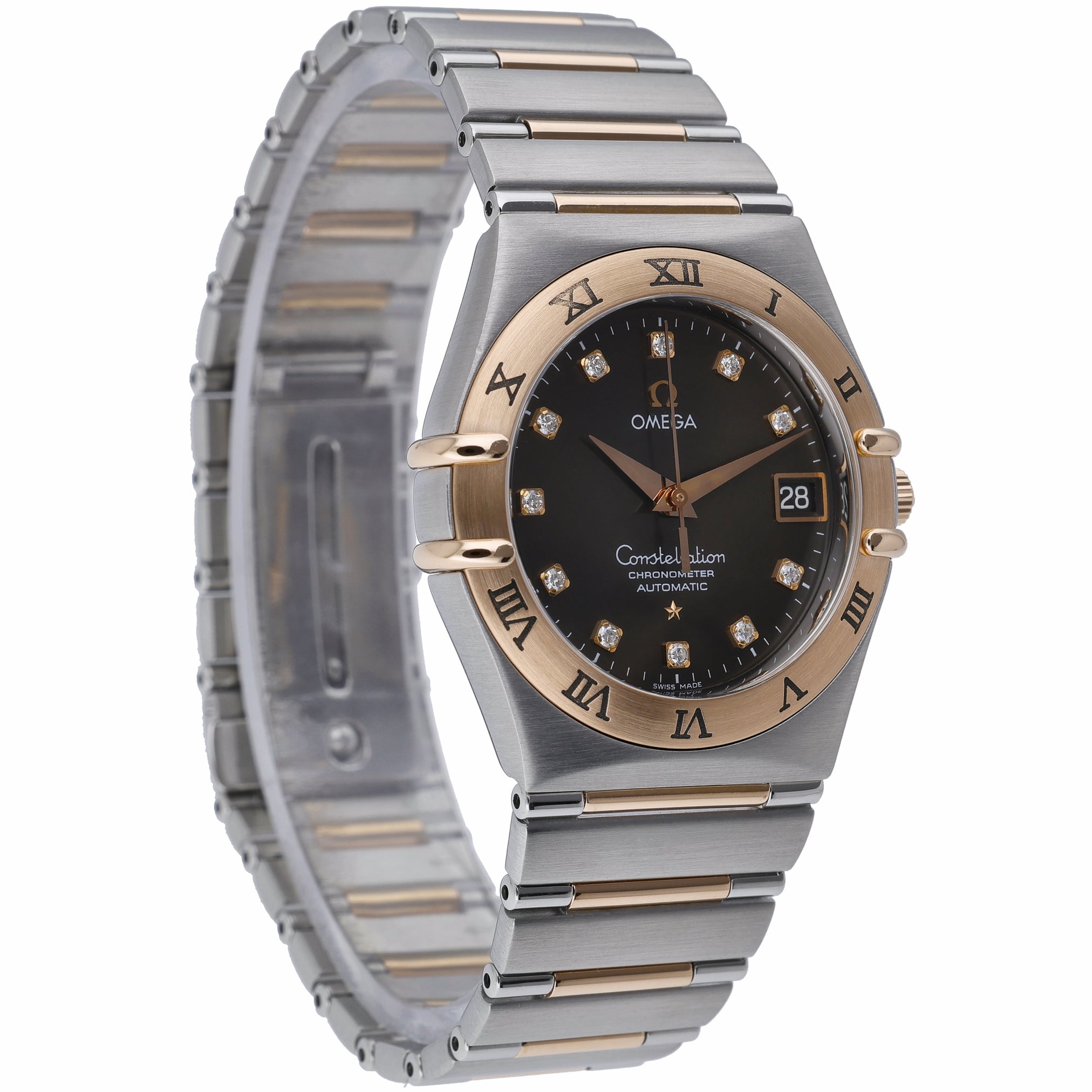 Omega Constellation 1301.60.00 with brown dial and steel & rose gold case - product image 4
