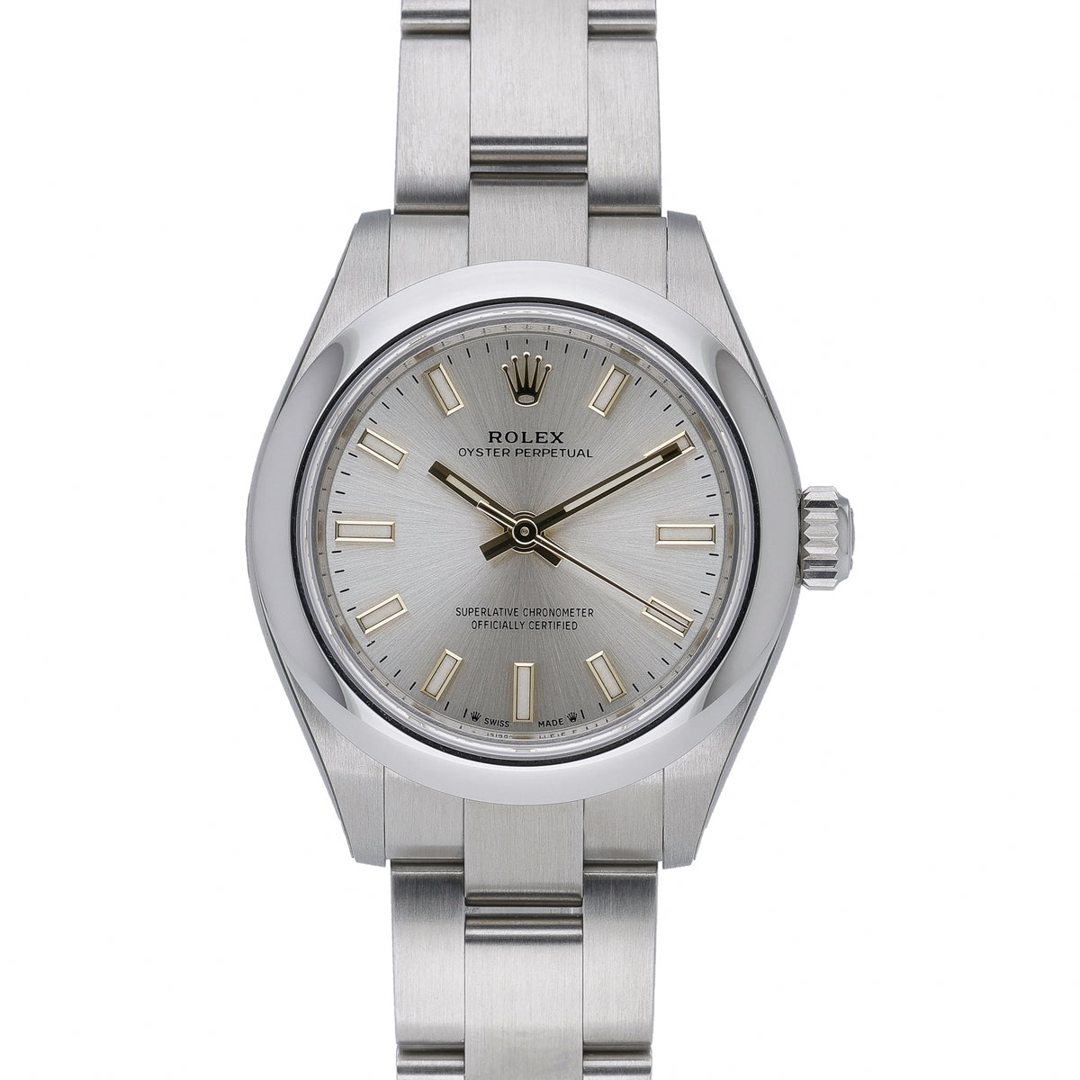 Rolex Oyster Perpetual 276200 with silver dial and oystersteel case