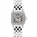 Cartier Santos Demoiselle 2700 with white dial and 18ct white gold case